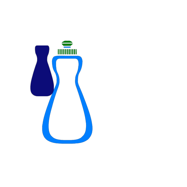 Blue Soap Bottle  PNG Clip art
