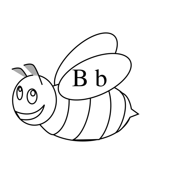 Bumble Bee Outline PNG Clip art