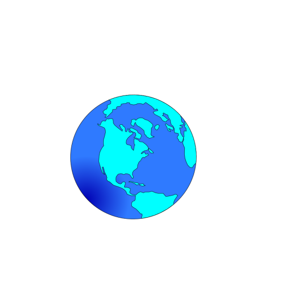 Earth Light Blue PNG Clip art