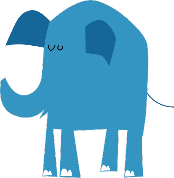 Blue Animal  PNG Clip art
