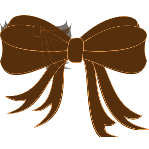 Brown Bow Ribbon PNG Clip art