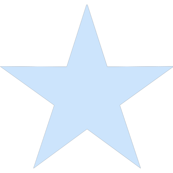 Light Blue Star PNG Clip art