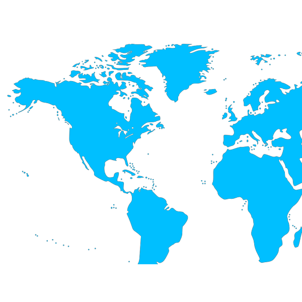 Blue Map Of Countries PNG Clip art