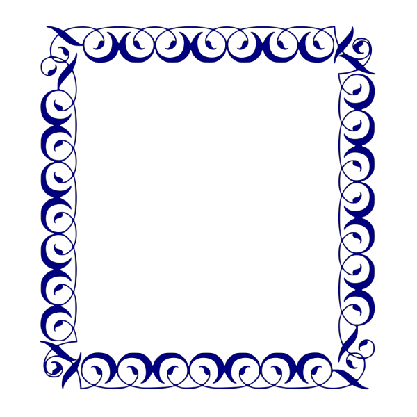Blue Frame PNG Clip art