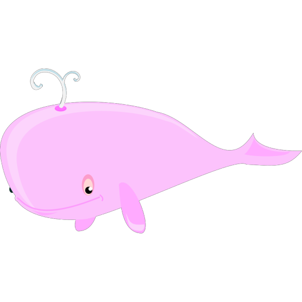 Pink Whale PNG Clip art