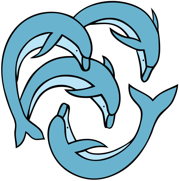 Blue Dolphin PNG Clip art