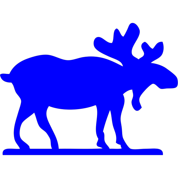 Blue Moose PNG Clip art