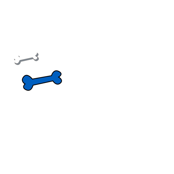 Dog Bone Blue PNG Clip art
