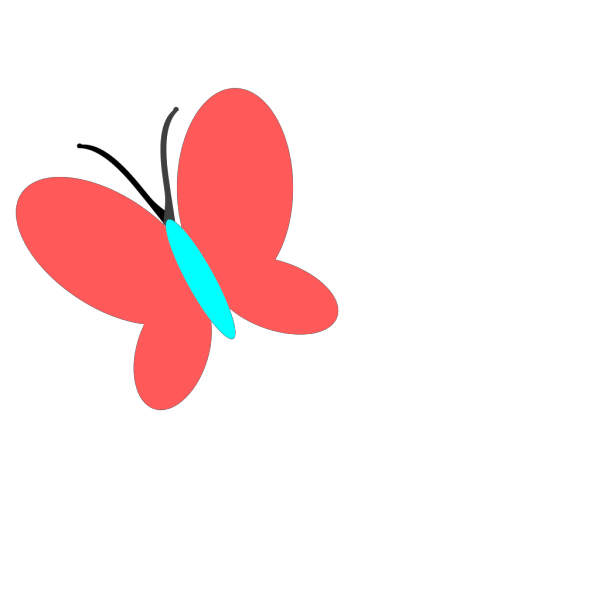 Red Blue Butterfly PNG Clip art