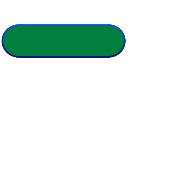 Light Green Oval Button, Blue Border PNG Clip art