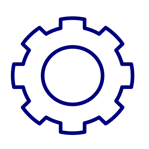 Blue Gear PNG Clip art