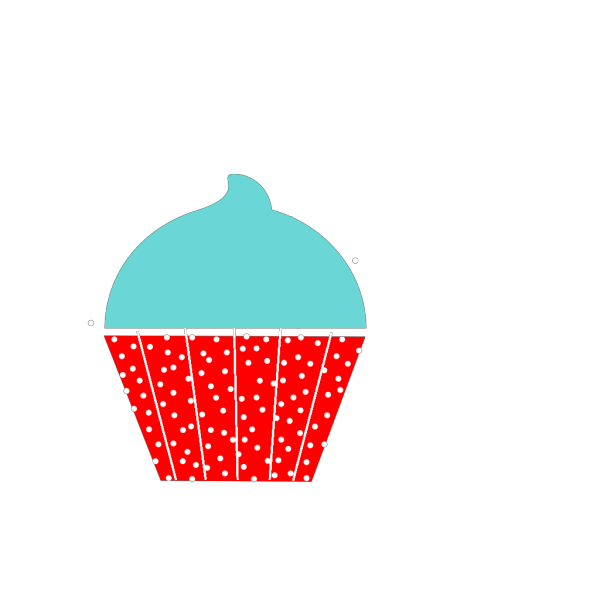 Cupcake Blue PNG Clip art