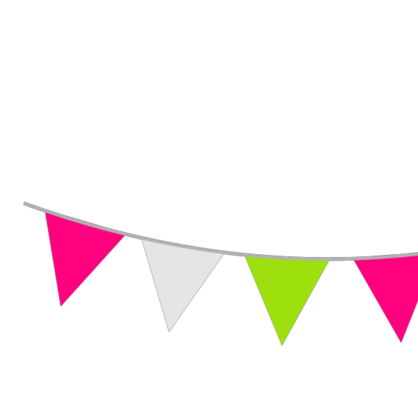 Colour Bunting PNG Clip art