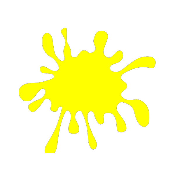 Blue And Yellow Splat PNG Clip art