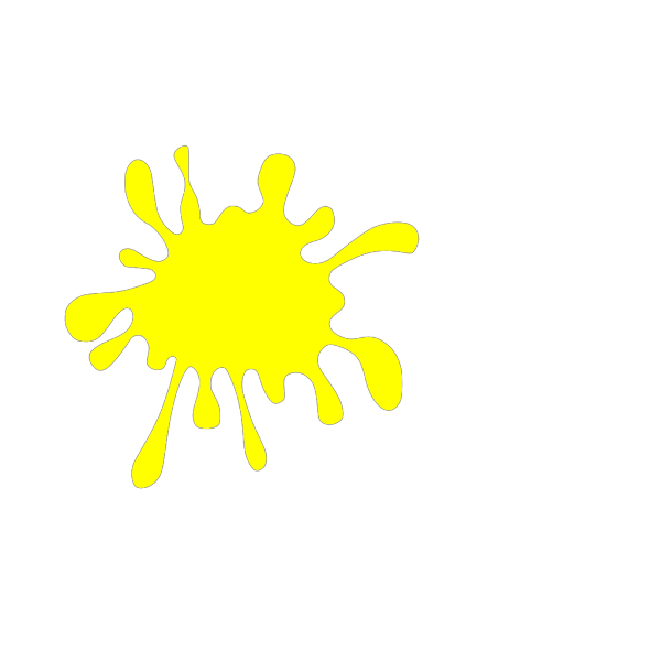 Blue And Yellow Splats PNG Clip art
