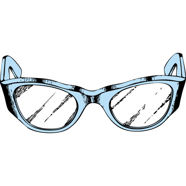 Blue Eye Glasses PNG Clip art