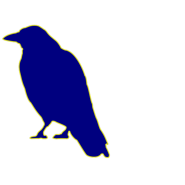 Blue Crow PNG Clip art