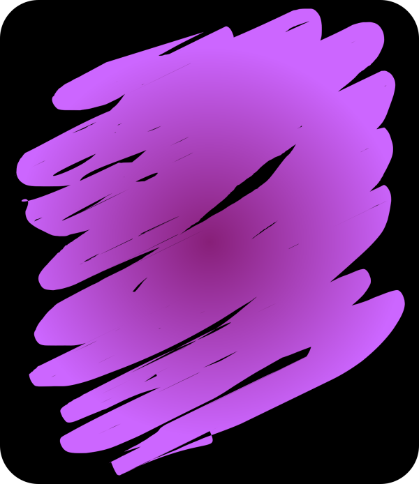 Sheep - Purple Blue On Black  PNG Clip art