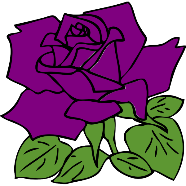 Blue And Purple Rose PNG Clip art