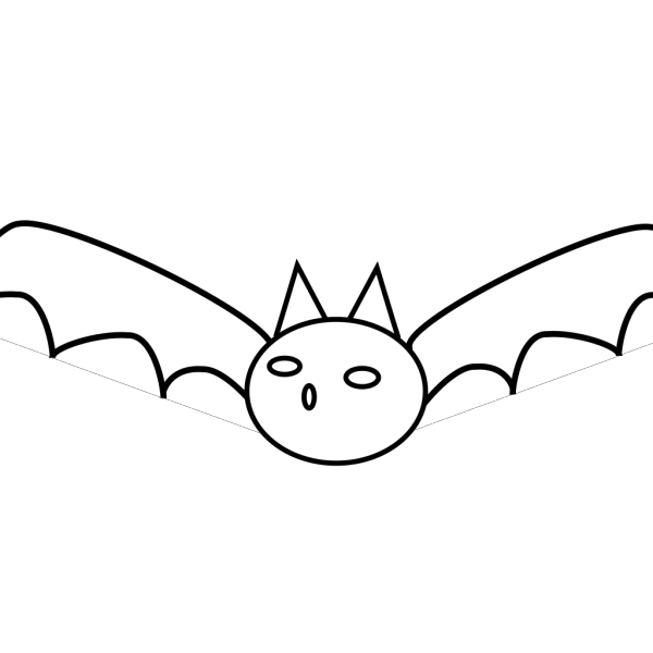Bat Outline PNG Clip art