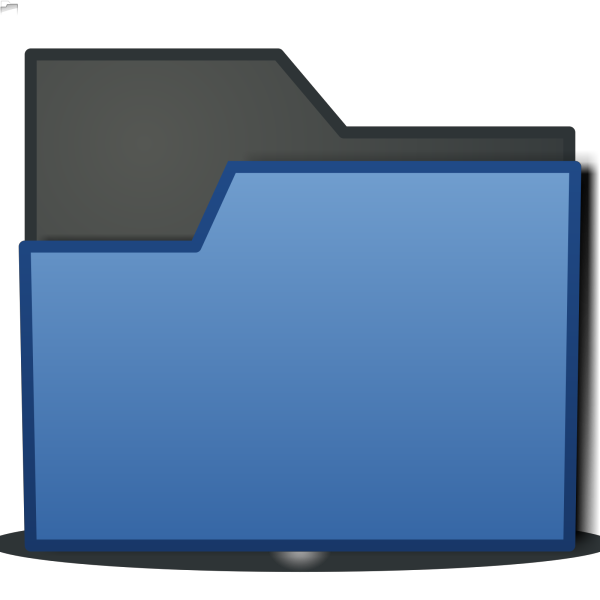 Folder Blue PNG Clip art