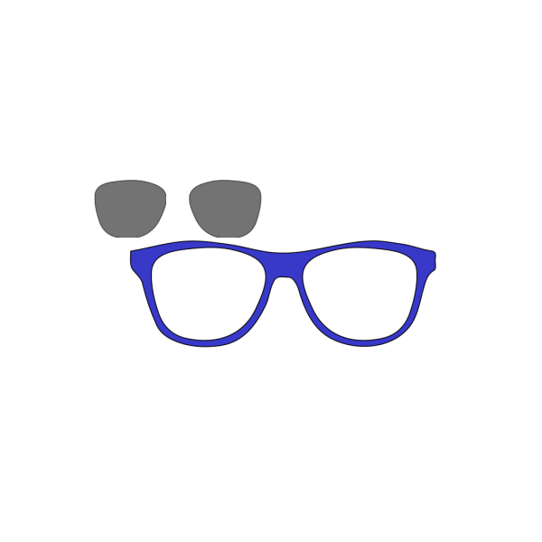 Blue Sunglasses Front PNG Clip art