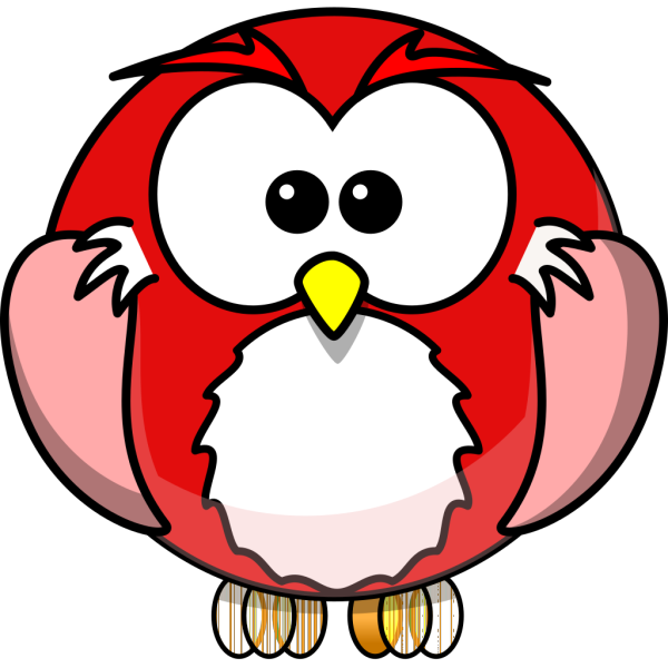 Blue And Red Owl PNG Clip art
