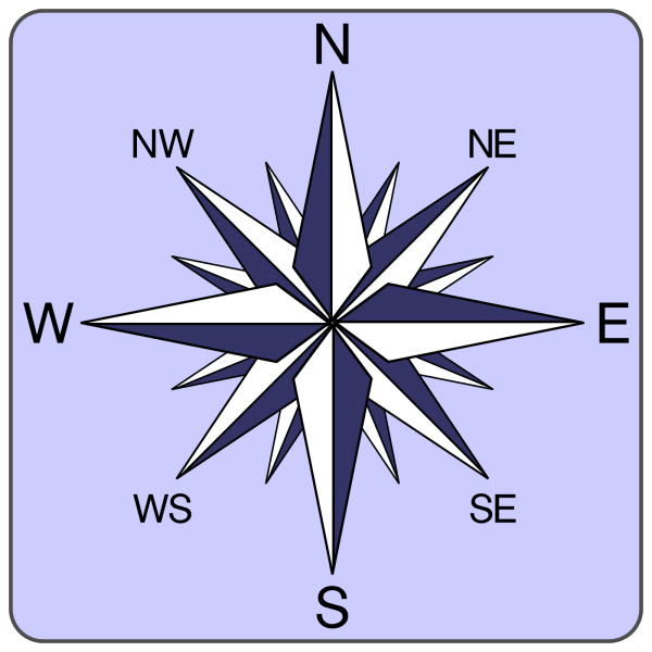 Compass Rose Variation PNG Clip art