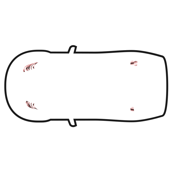 Car Outline - Top View PNG Clip art