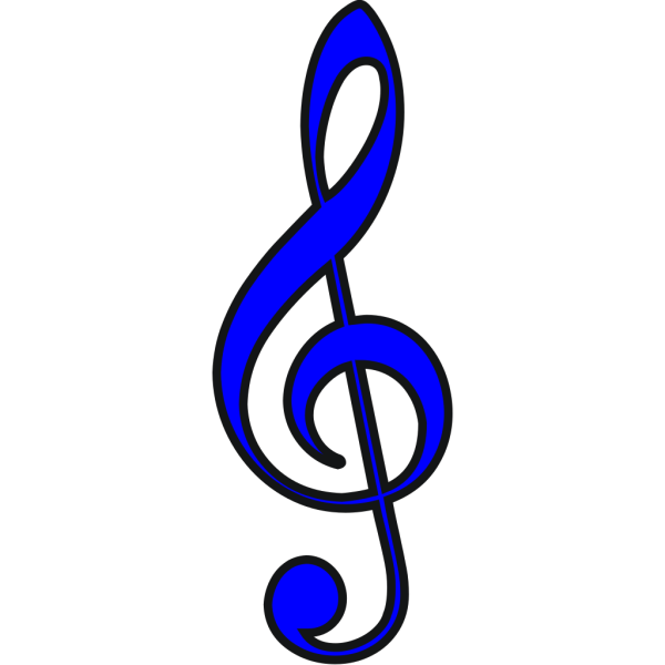 Musicblock D Blue PNG Clip art