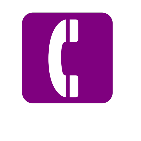 Purple Phone Logo1 PNG Clip art