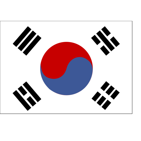 North South Korea Flag Map PNG Clip art