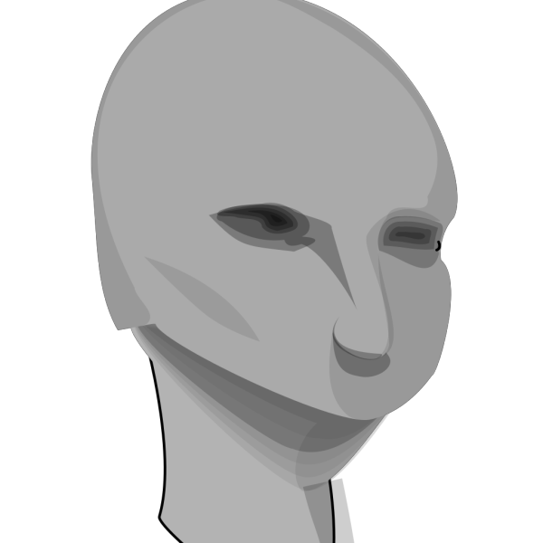Alien Head PNG Clip art