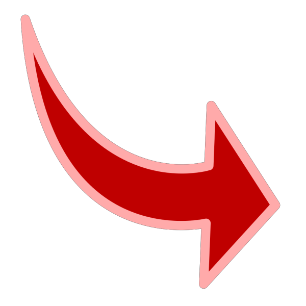 Red Arrow With Blue Outline PNG Clip art