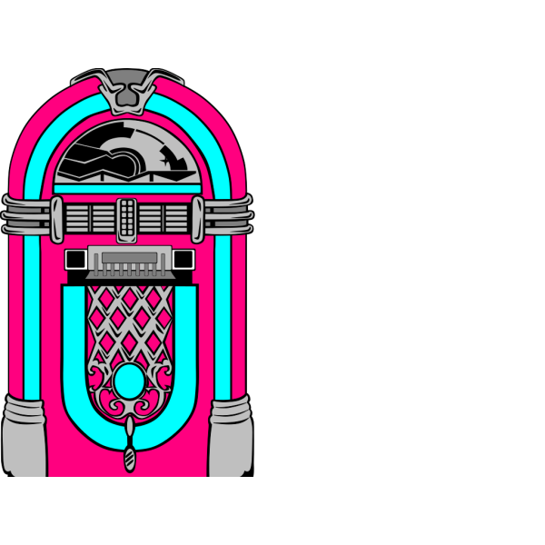 Pink And Blue Jukebox PNG Clip art