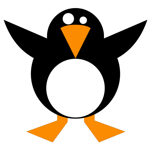 Simple Penguin PNG Clip art