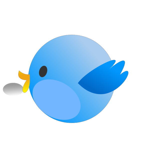 Cutie Twitter Bird PNG Clip art