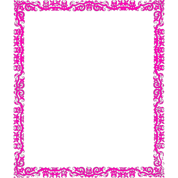 Hot Pink Frame PNG Clip art