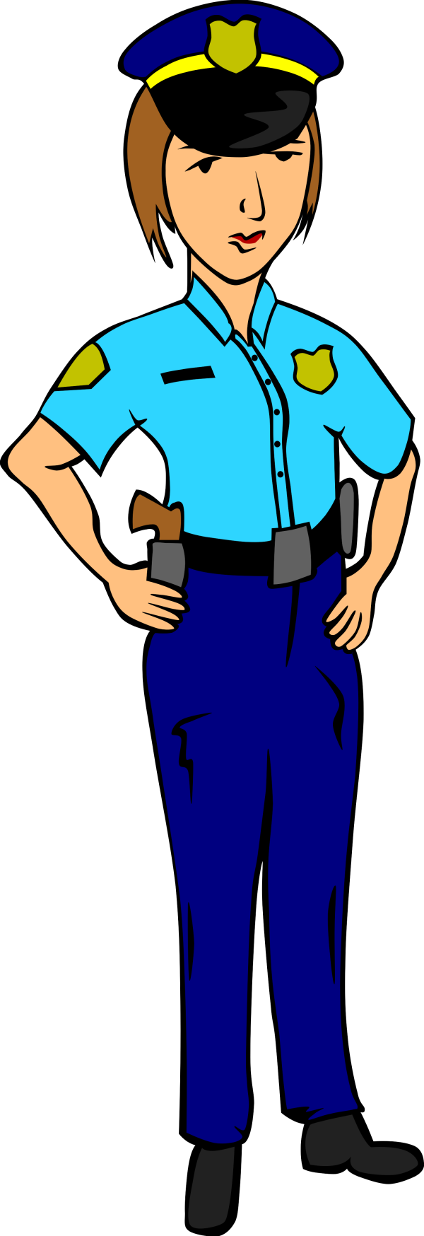 Cop Hat Police Blue PNG Clip art