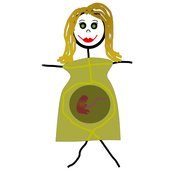 Cartoon Drawing Of Pregnant Woman PNG Clip art