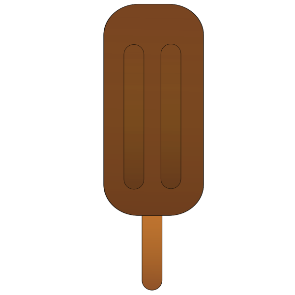 Chocolate Popsicle 2 PNG Clip art