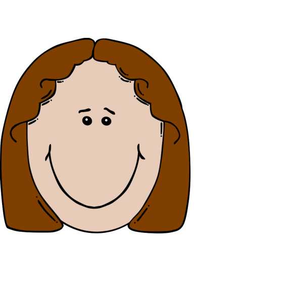 Girl Face Cartoon PNG Clip art