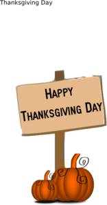 Happy Thanksgiving Day Sign PNG Clip art