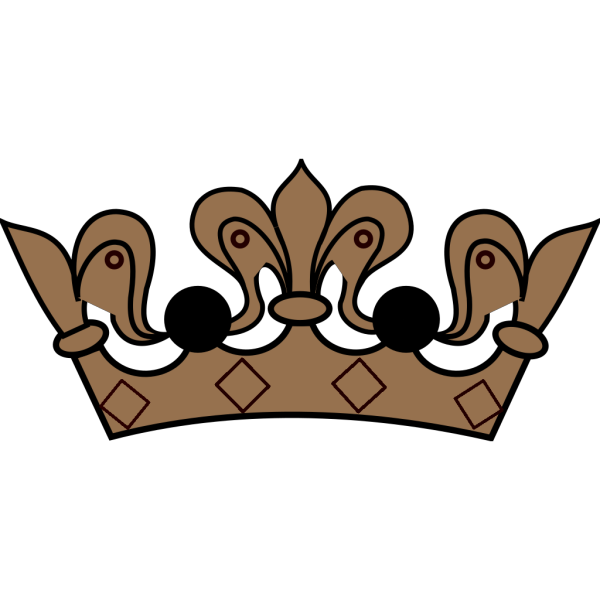 Brown Crown PNG Clip art