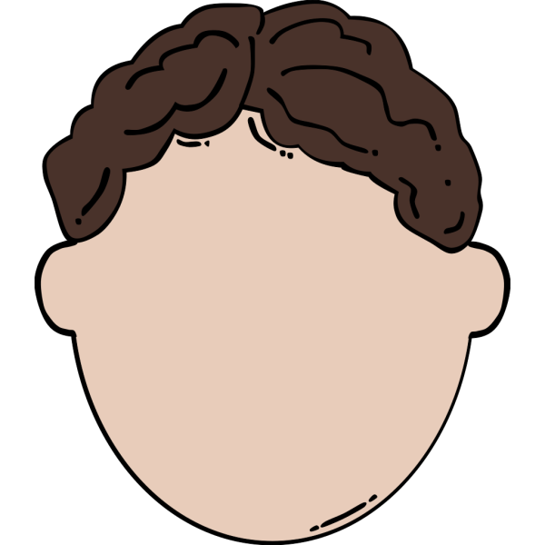 Back Of Brown Hair Man PNG Clip art