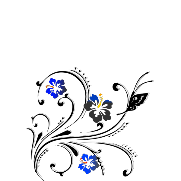 Butterfly Scroll PNG Clip art