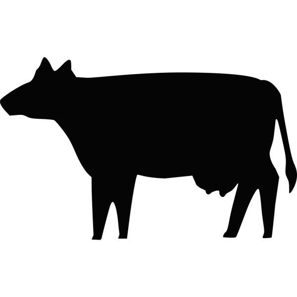 Cow Silhouette 2 PNG Clip art
