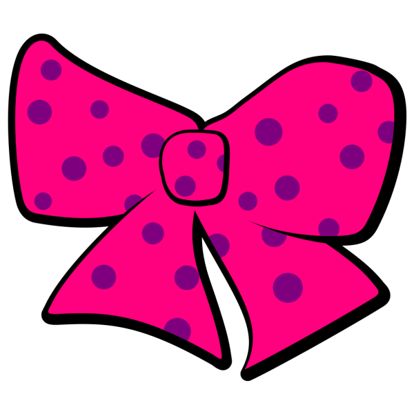 Bow With Polka Dots PNG Clip art