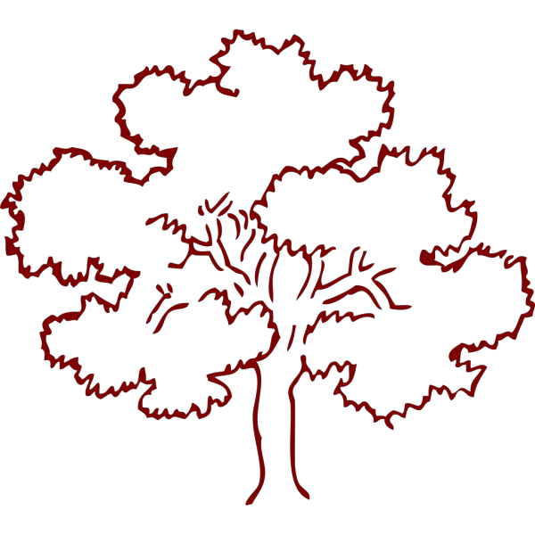 Brown Oak Tree PNG Clip art