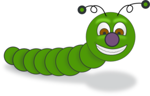 Worm With Crazy Glasses PNG Clip art